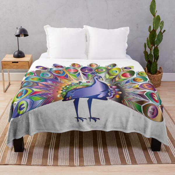 Item preview, Digital drawing of colourful peacock designed and sold by KevinVee.