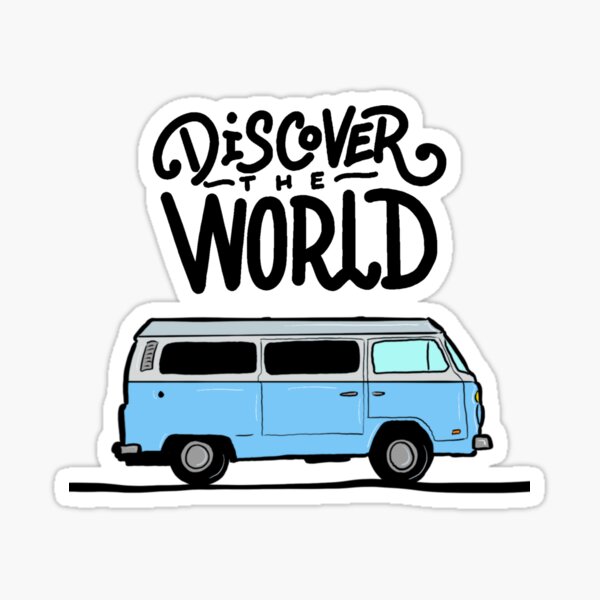 Discover the world Sticker