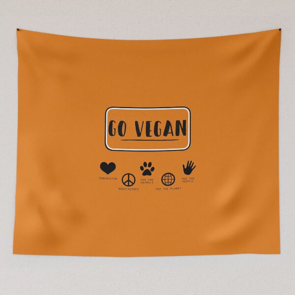 Item preview, go vegan designed and sold by Abohili.