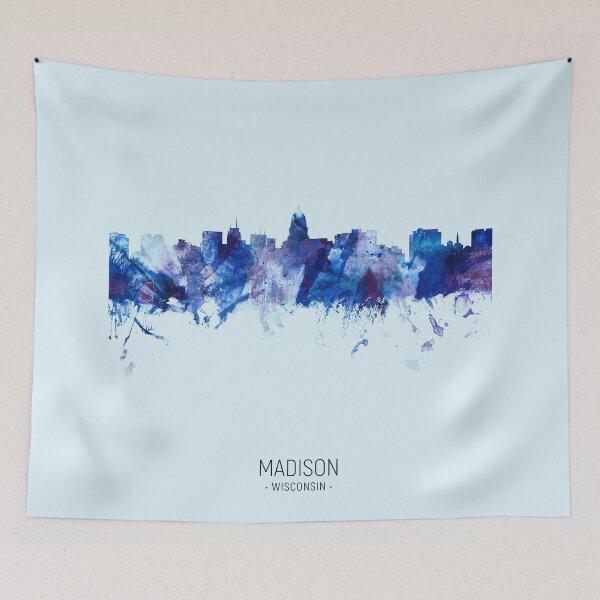 Artikelvorschau, Madison Wisconsin Skyline entworfen und verkauft von ArtPrints.