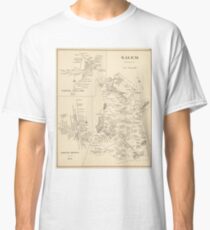 Vintage Map of Salem Massachusetts (1892) Classic T-Shirt