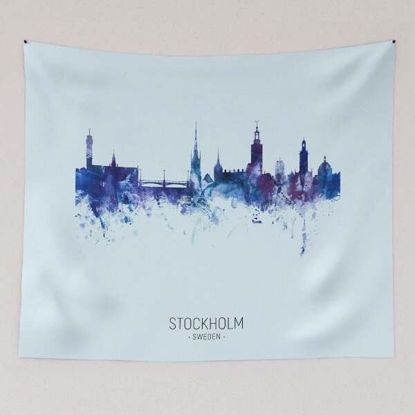 Item preview, Stockholm Sweden Skyline designed and sold by ArtPrints.