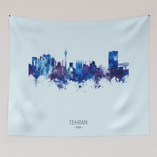 Item preview, Tehran Iran Skyline designed and sold by ArtPrints.