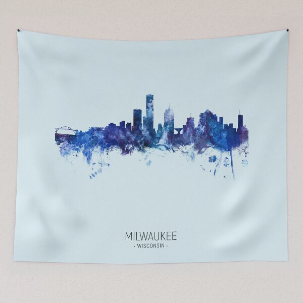 Item preview, Milwaukee Wisconsin Skyline designed and sold by ArtPrints.