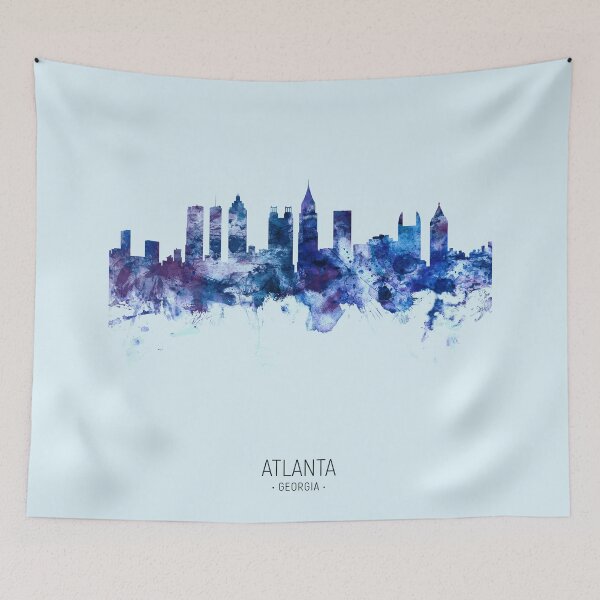 Aperçu de l'œuvre Atlanta Georgia Skyline créée et vendue par ArtPrints.