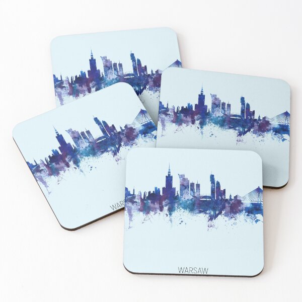Aperçu de l'œuvre Warsaw Poland Skyline créée et vendue par ArtPrints.