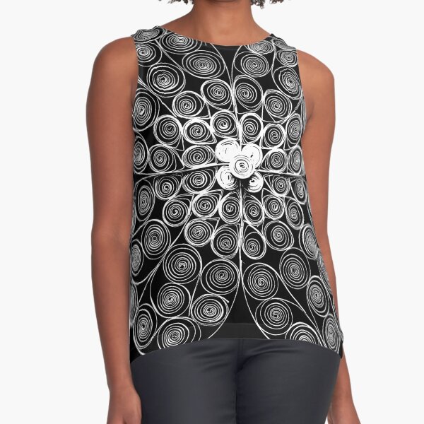 Flower for Good Luck Sleeveless Top