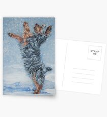 Yorkshire Terrier Fine Art Painting Postcards