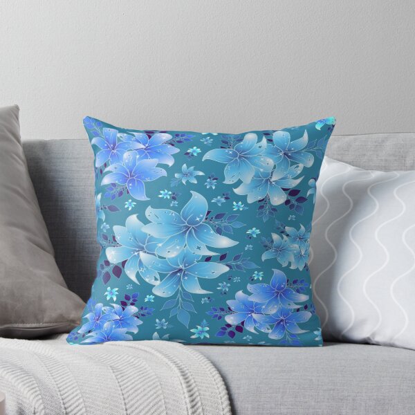 Item preview, Blue Lily flower design. decorative, stylish, home decoration designed and sold by jayne0524.