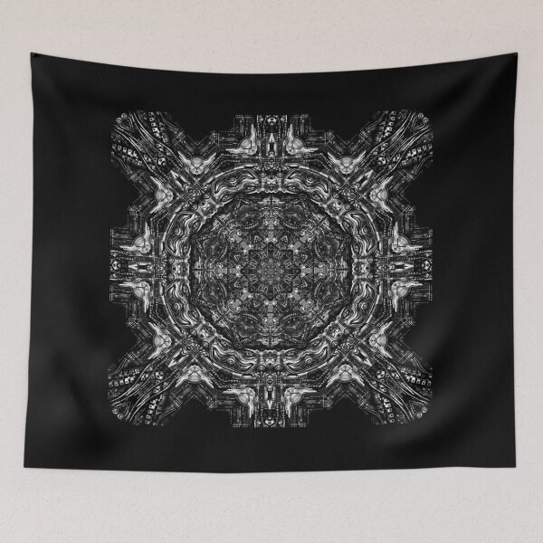 Item preview, Biomech Biomechanical Digital Mandala Dark Art designed and sold by RetroVandal.