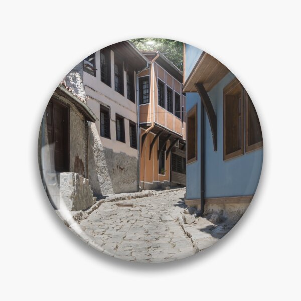 Item preview, Old Town Plovdiv - Cobblestone Street Sunshine Delight  designed and sold by Georgia Mizuleva.