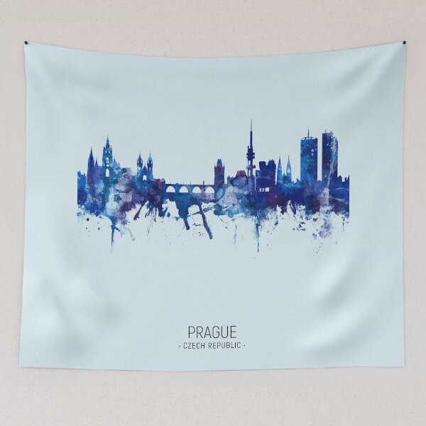 Item preview, Prague (Praha) Czech Republic Skyline designed and sold by ArtPrints.