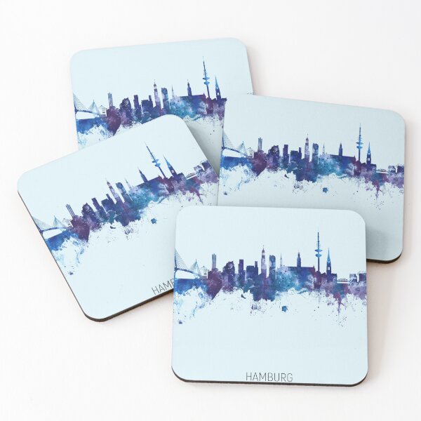Artikelvorschau, Hamburg Germany Skyline entworfen und verkauft von ArtPrints.