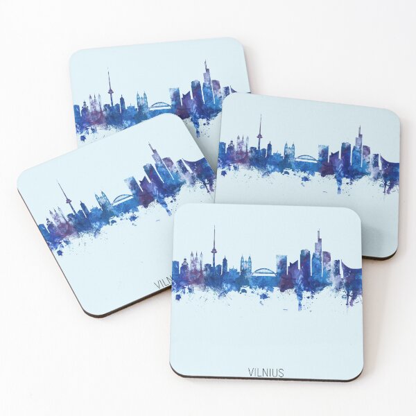 Item preview, Vilnius Lithuania Skyline designed and sold by ArtPrints.