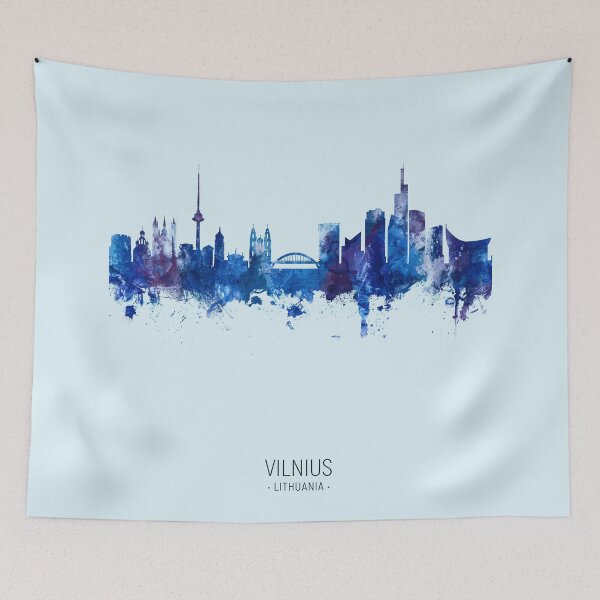Item preview, Vilnius Lithuania Skyline designed and sold by ArtPrints.