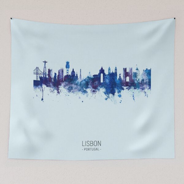 Item preview, Lisbon Portugal Skyline designed and sold by ArtPrints.