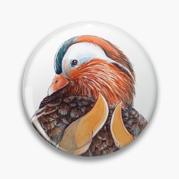Item preview, Mandarin Duck Art by Nadya Neklioudova designed and sold by Nadya Neklioudova.