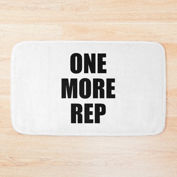 Item preview, One More Rep Gym Quote designed and sold by maniacfitness.