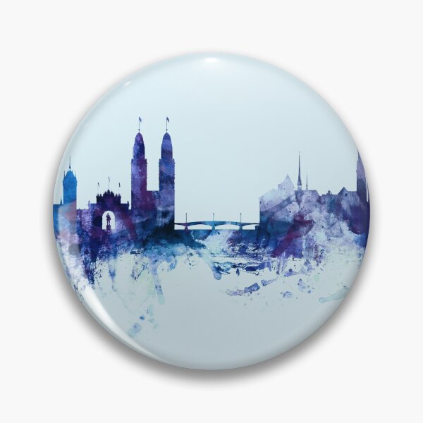 Item preview, Zurich Switzerland Skyline designed and sold by ArtPrints.