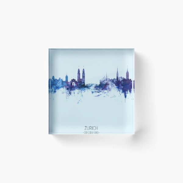 Item preview, Zurich Switzerland Skyline designed and sold by ArtPrints.