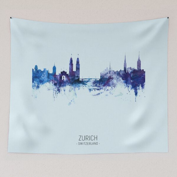 Item preview, Zurich Switzerland Skyline designed and sold by ArtPrints.