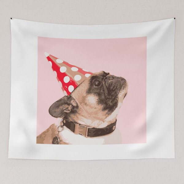 Item preview, French bulldog Birthday // dog // illustration designed and sold by Yoros.