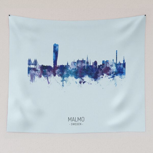 Item preview, Malmo Sweden Skyline designed and sold by ArtPrints.