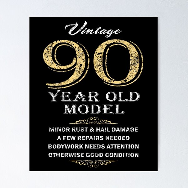 Item preview, 90th Birthday - Funny gift idea designed and sold by HobzyMerch.