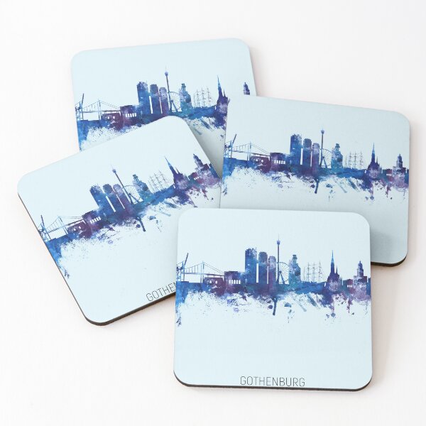 Item preview, Gothenburg Sweden Skyline designed and sold by ArtPrints.