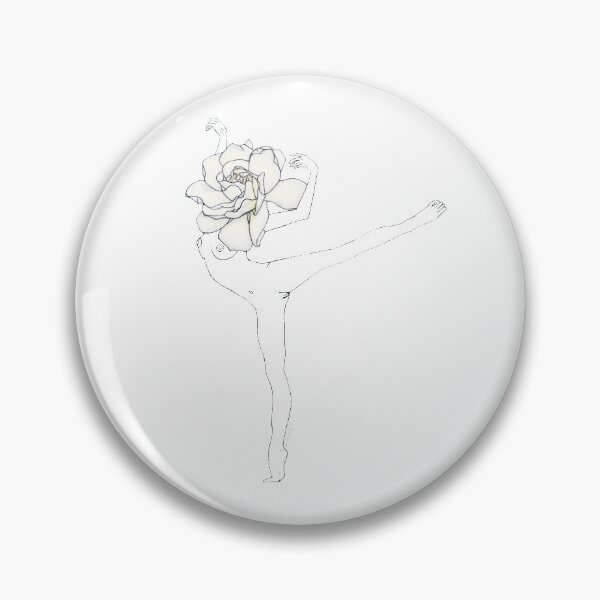 Item preview, White Jasmine Girl - Gardenia Flower Woman drawing designed and sold by Natasha Kolton.