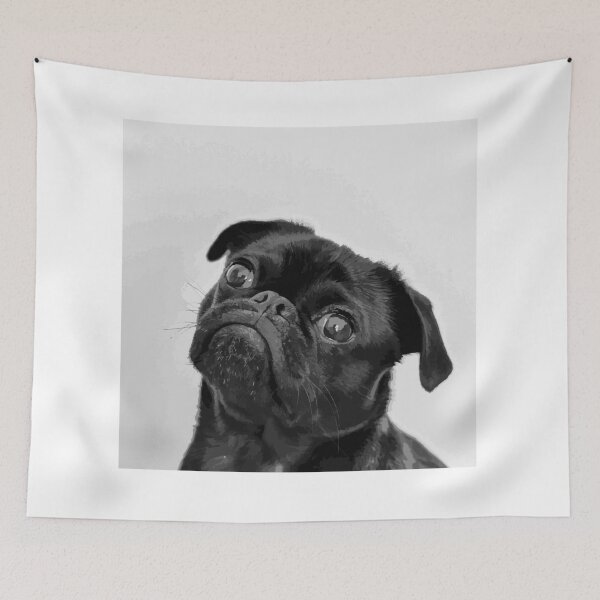 Item preview, Carlin // dog // illustration designed and sold by Yoros.