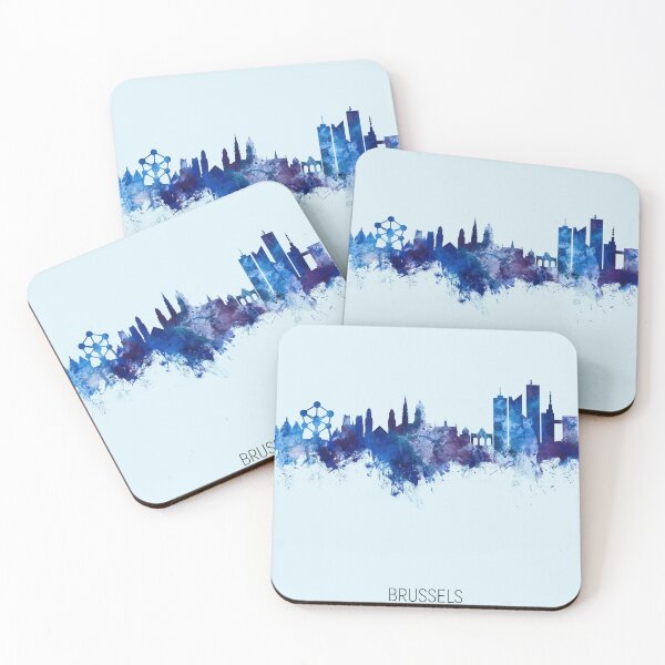 Item preview, Brussels Belgium Skyline designed and sold by ArtPrints.