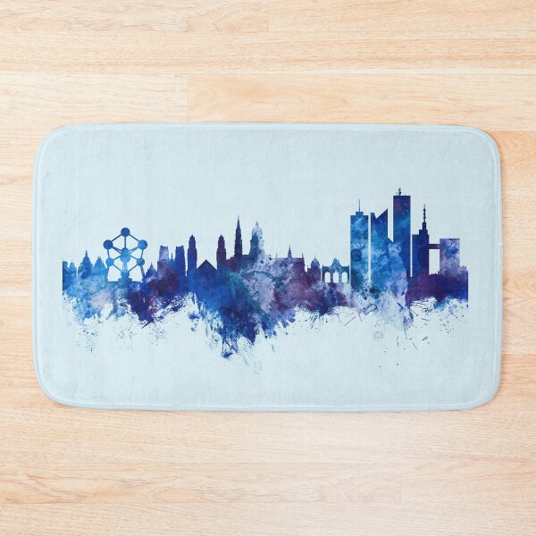 Item preview, Brussels Belgium Skyline designed and sold by ArtPrints.