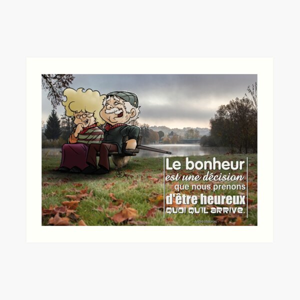 Decide to be happy Art Print