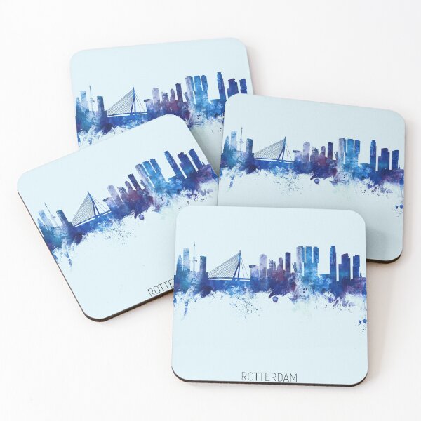 Artikelvorschau, Rotterdam The Netherlands Skyline entworfen und verkauft von ArtPrints.