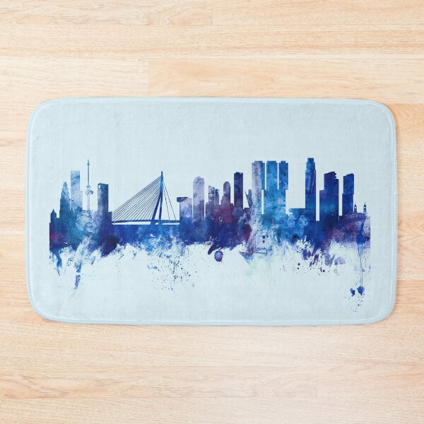 Item preview, Rotterdam The Netherlands Skyline designed and sold by ArtPrints.