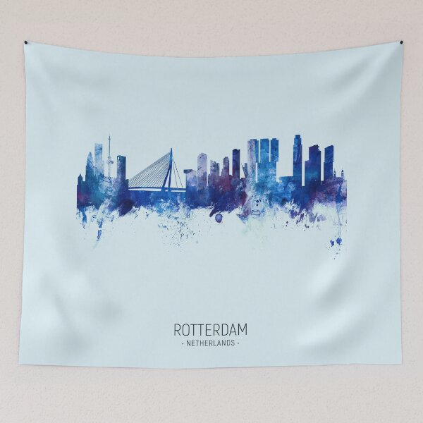 Artikelvorschau, Rotterdam The Netherlands Skyline entworfen und verkauft von ArtPrints.