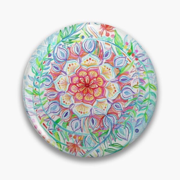 Item preview, Messy Boho Floral in Rainbow Hues designed and sold by micklyn.