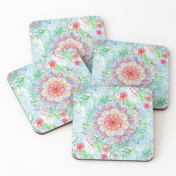 Item preview, Messy Boho Floral in Rainbow Hues designed and sold by micklyn.