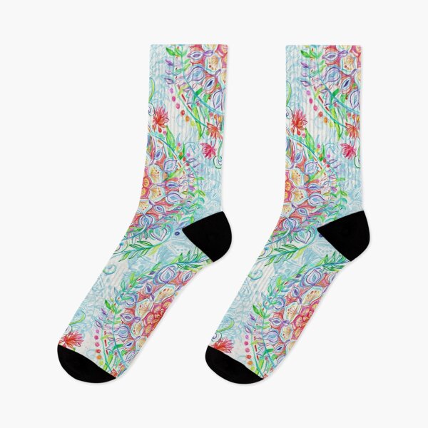 Item preview, Messy Boho Floral in Rainbow Hues designed and sold by micklyn.