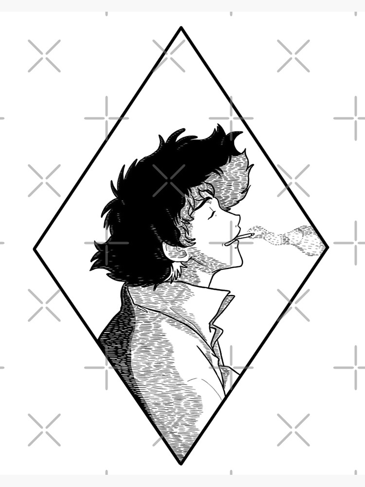 Cowboy Bebop Spike Spiegel Art Board Print By Simogan Redbubble