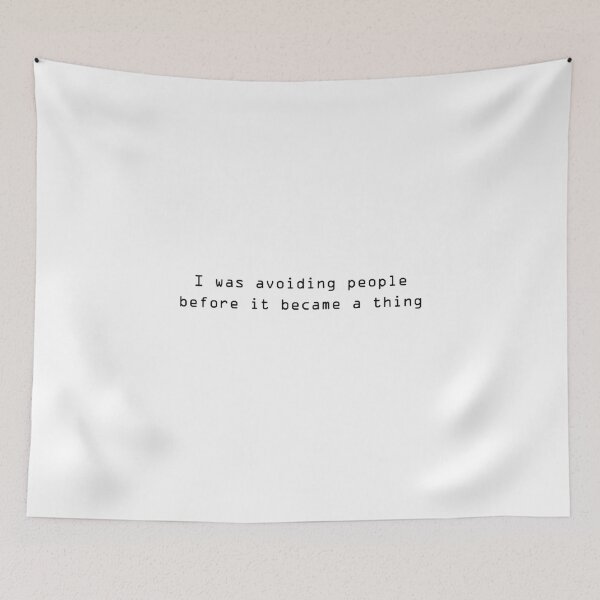 Item preview, Avoiding People White designed and sold by soundlesswaves.