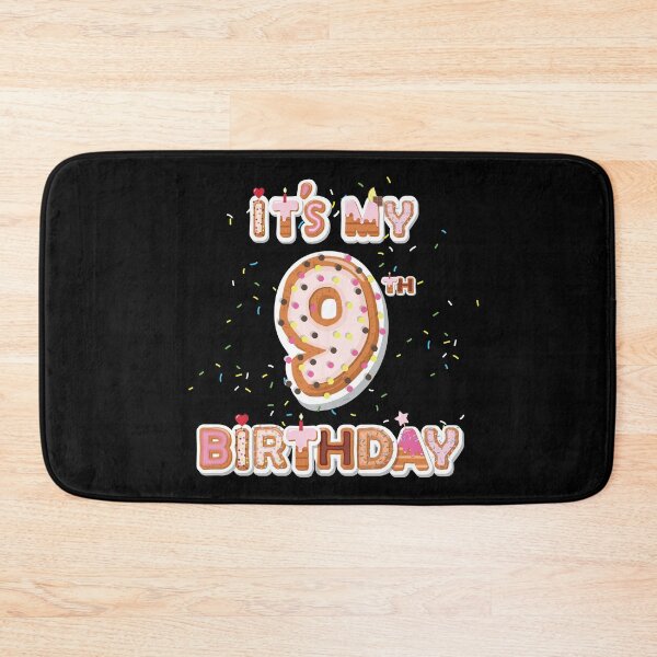 Item preview, It's My 9th Birthday Donut - 9 Years Old B-day Donut Girl product designed and sold by Grabitees.
