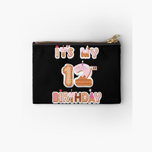 Item preview, It's My 12th Birthday Donut - 12 Years Old B-day Donut Girl print designed and sold by Grabitees.