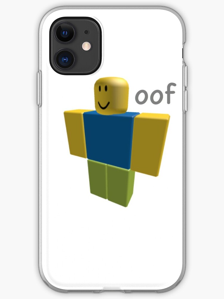 Roblox Noob Iphone Case Cover By Vladipashov Redbubble - roblox oof gaming noob t shirt t shirt iphone 8 plus case