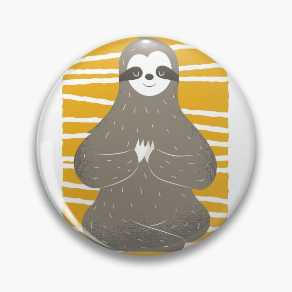 Item preview, Sloth in yoga pose sport hobby relaxation lazy fur animal designed and sold by Onair555.