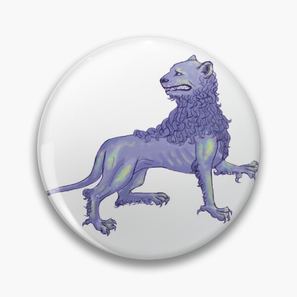 Item preview, Medieval Bestiary Blue Lion  designed and sold by labradorescence.