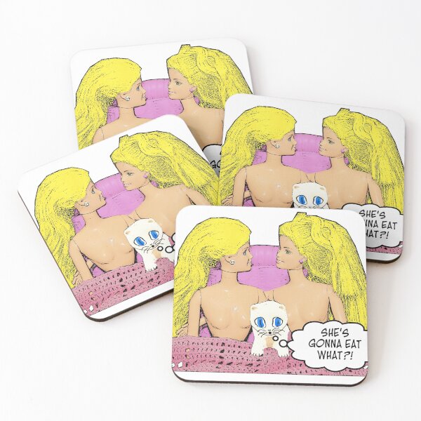 Item preview, She's Gonna Eat What? Rude/Funny Lesbian/Cat Art designed and sold by loveplasticpam.