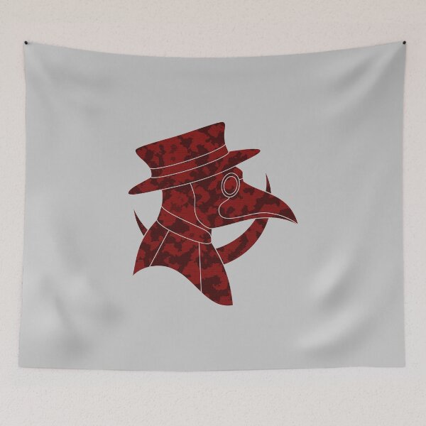 Item preview, A plague doctor in red camouflage designed and sold by RavoNeo.