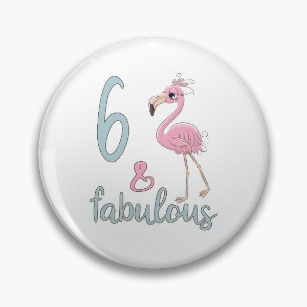 Item preview, 6th Bday Girl Gift Fabulous Flamingo 6 Birthday Party Outfit For Daughter Niece designed and sold by FunnySunny T-Shirts.